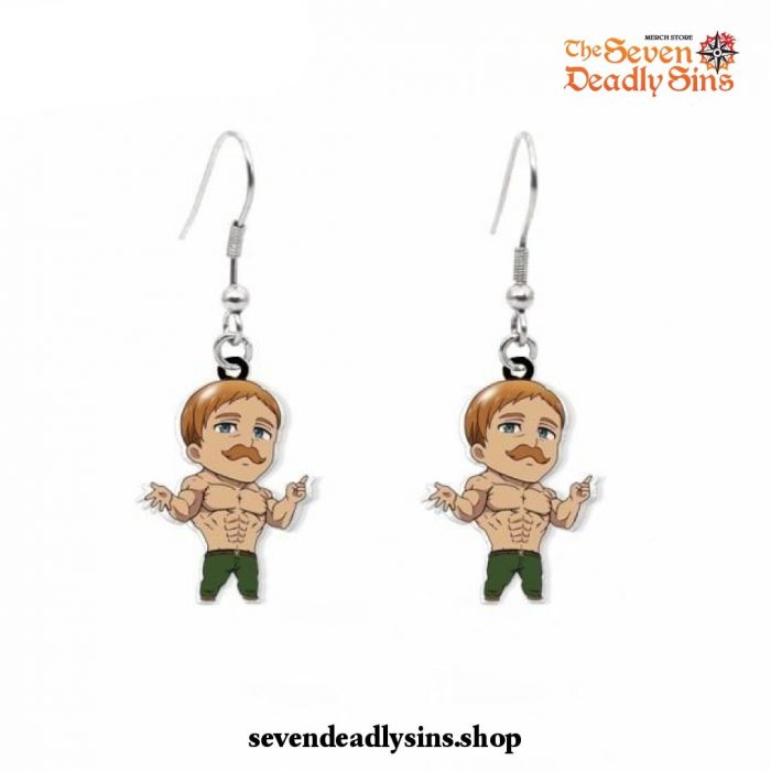 2021 Cute The Seven Deadly Sins Earrings Escanor