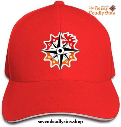 2021 The Seven Deadly Sins Dragon Of Sin Baseball Cap Red