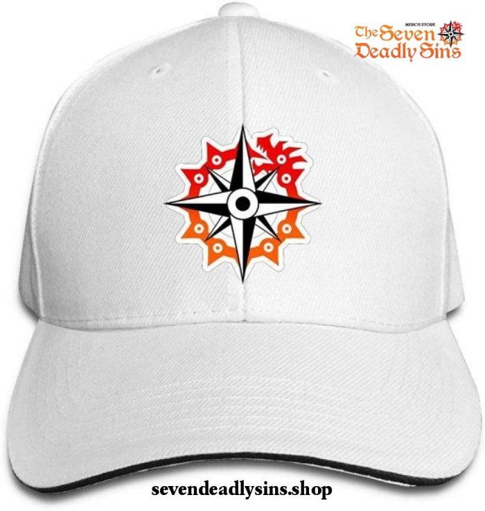 2021 The Seven Deadly Sins Dragon Of Sin Baseball Cap White