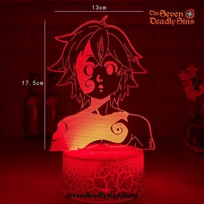 2021 The Seven Deadly Sins Meliodas 3D Illusion Lamp