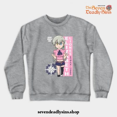 Chibi Elizabeth Liones Crewneck Sweatshirt Gray / S