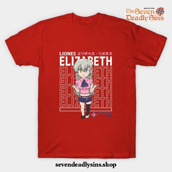 Cute Chibi Elizabeth Liones T-Shirt Red / S