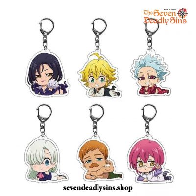 Seven Deadly Sins Key Chain, Keychain Seven Deadly Sins