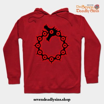 Deadly Sin Wrath Hoodie Red / S