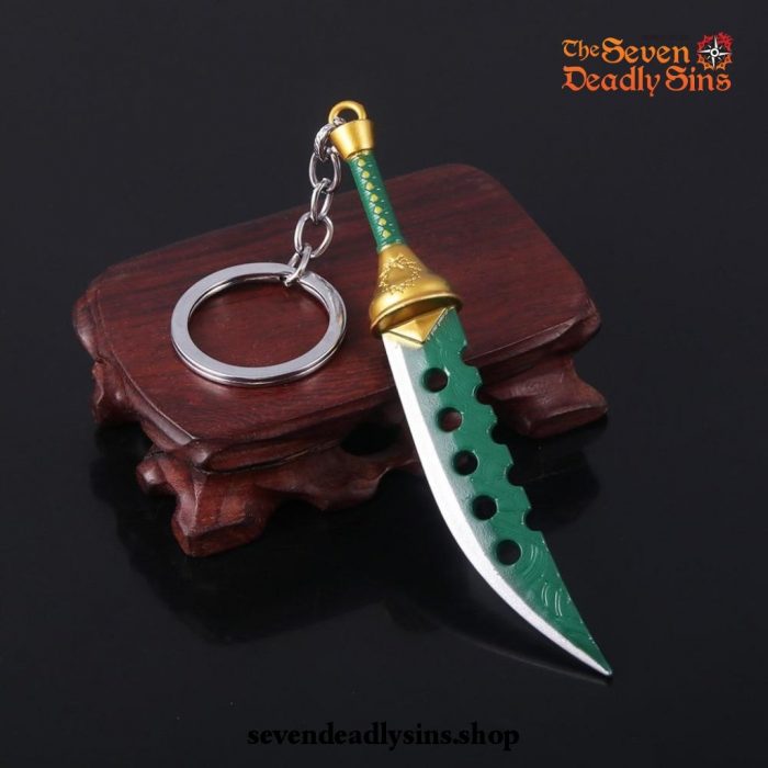 Hot The Seven Deadly Sins Knife Metal Pendant Keychain