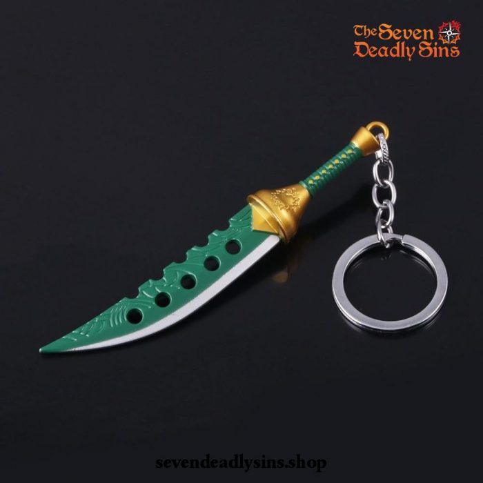 Hot The Seven Deadly Sins Knife Metal Pendant Keychain