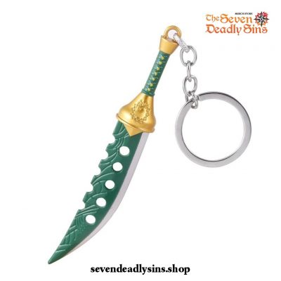 Hot The Seven Deadly Sins Knife Metal Pendant Keychain