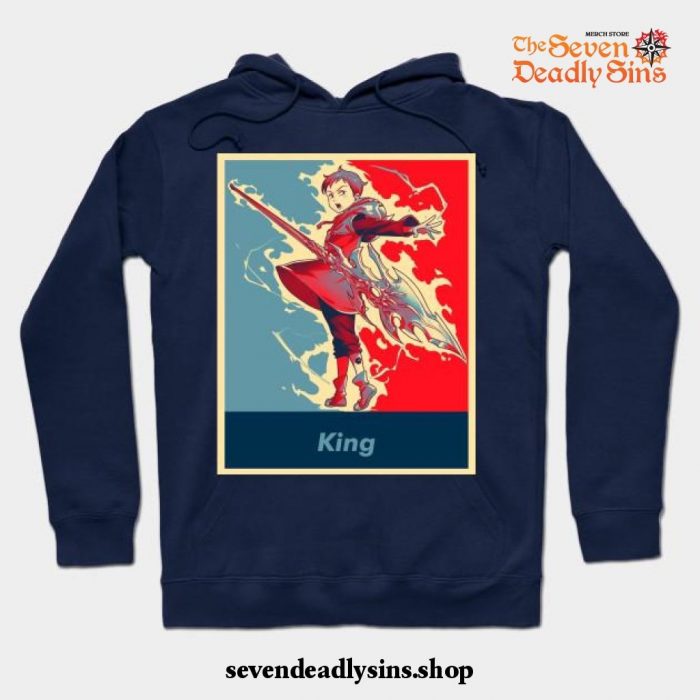 King Seven Deadly Sins Hoodie Navy Blue / S