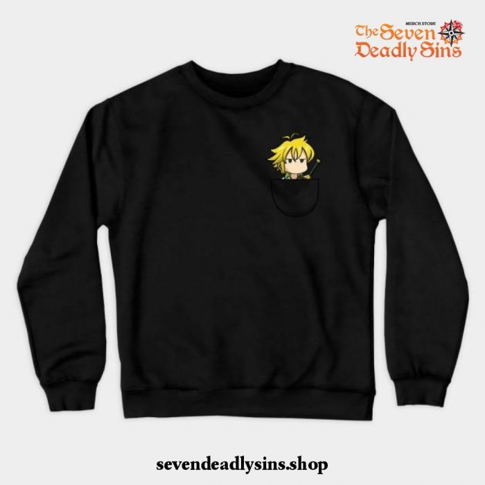 Meliodas Fashion Crewneck Sweatshirt Black / S