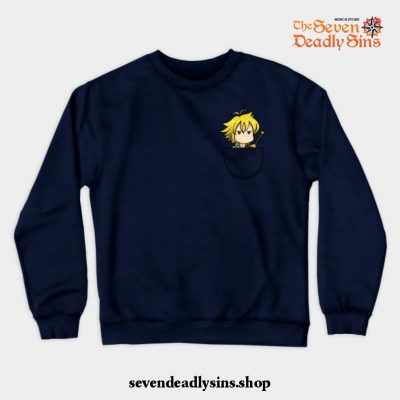 Meliodas Fashion Crewneck Sweatshirt Navy Blue / S