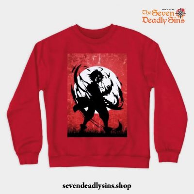 Meliodas Rage Crewneck Sweatshirt Red / S