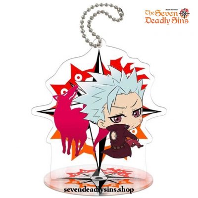 New Arrived Chibi The Seven Deadly Sins Characters Action Figure Keychain Ban
