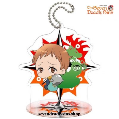 New Arrived Chibi The Seven Deadly Sins Characters Action Figure Keychain Cute King