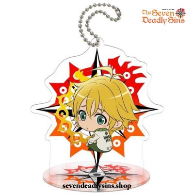 New Arrived Chibi The Seven Deadly Sins Characters Action Figure Keychain Cute Meliodas