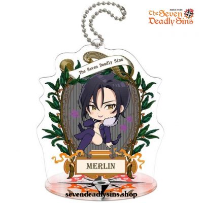New Arrived Chibi The Seven Deadly Sins Characters Action Figure Keychain Merlin