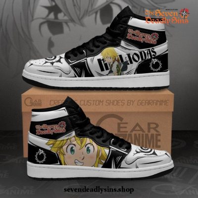 Seven Deadly Sins Meliodas Sneakers Custom Anime Shoes MN10 Men / US6.5 Official Death Note Merch