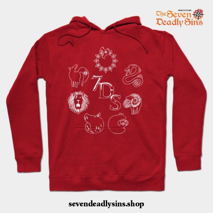 Seven Deadly Sins Hoodie Red / S