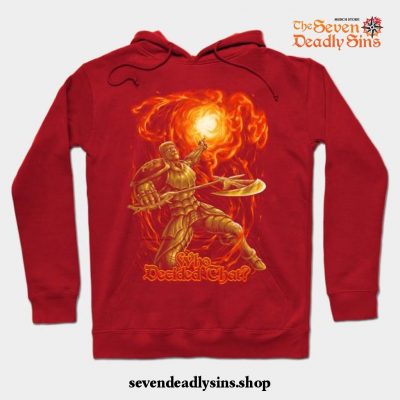 Seven Deadly Sins Wrath Hoodie Red / S