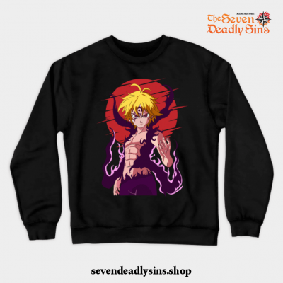 The Seven Deadly Sins Anime - Meliodas Crewneck Sweatshirt Black / S