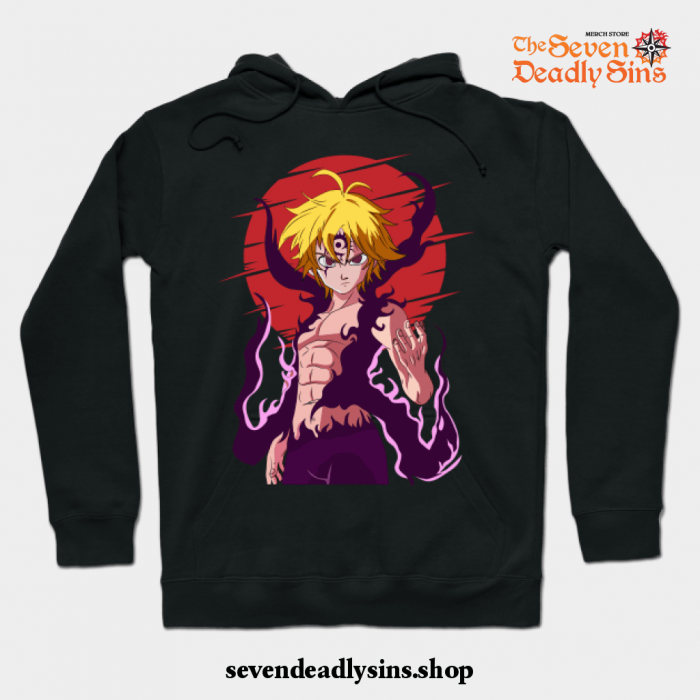 The Seven Deadly Sins Anime - Meliodas Hoodie Black / S