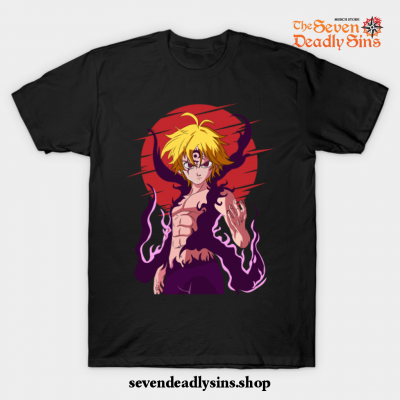 The Seven Deadly Sins Anime - Meliodas T-Shirt Black / S