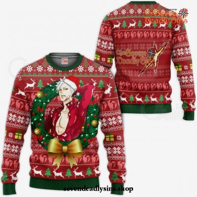 Bandit Ban Ugly Christmas Sweater Seven Deadly Sins Xmas Gift VA11 Sweater / S Official Death Note Merch