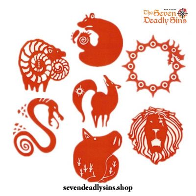 The Seven Deadly Sins Cosplay Tattoo Sticker