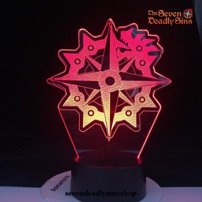 The Seven Deadly Sins Dragons Sin Of Wrath 3D Led Lamp