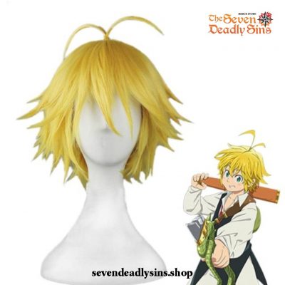 The Seven Deadly Sins Dragons Sin Of Wrath Meliodas Short Golden Wig Cosplay