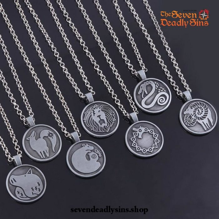 The Seven Deadly Sins Emblems Pendant Necklace