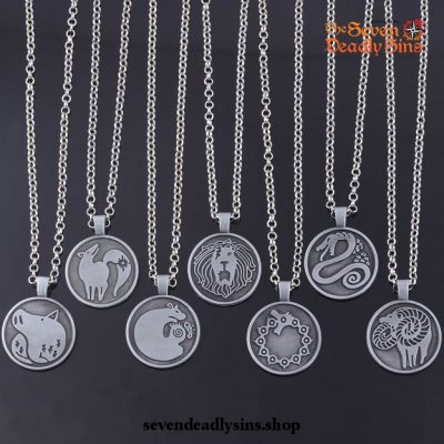 The Seven Deadly Sins Emblems Pendant Necklace