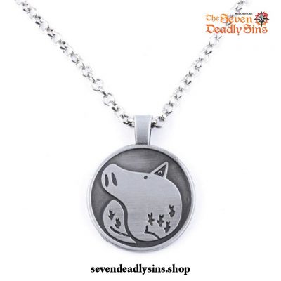 The Seven Deadly Sins Emblems Pendant Necklace Boar