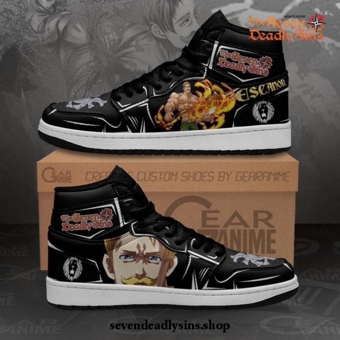 Escanor Sneakers Seven Deadly Sins Custom Anime Shoes MN10 Men / US6.5 Official Death Note Merch