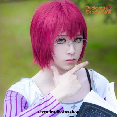The Seven Deadly Sins Goats Sin Of Lust Gowther Short Rose Red Cosplay Wig