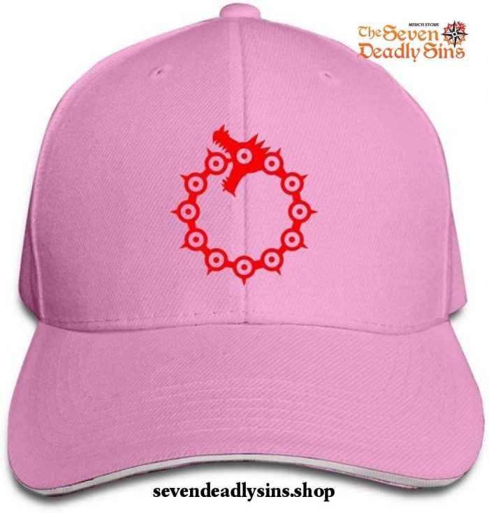 The Seven Deadly Sins Hat - Dragon Sin Hip Hop Baseball Caps Pink