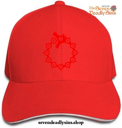 The Seven Deadly Sins Hat - Dragon Sin Hip Hop Baseball Caps Red