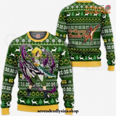 Meliodas Devil Ugly Christmas Sweater Seven Deadly Sins Xmas Gift VA11 Sweater / S Official Death Note Merch