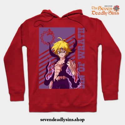 The Seven Deadly Sins- Meliodas Hoodie Red / S