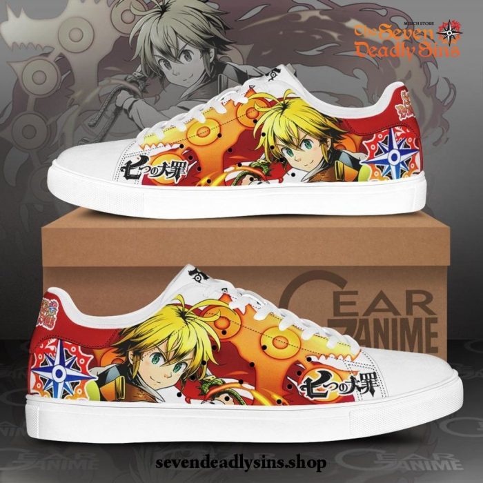 Meliodas Skate Shoes The Seven Deadly Sins Anime Custom Sneakers PN10 Men / US6 Official Death Note Merch