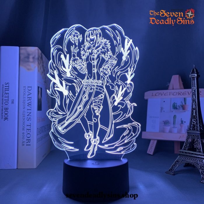 The Seven Deadly Sins Merlin 3D Led Lamp