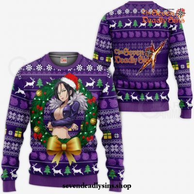 Merlin Ugly Christmas Sweater Seven Deadly Sins Xmas Gift VA11 Sweater / S Official Death Note Merch