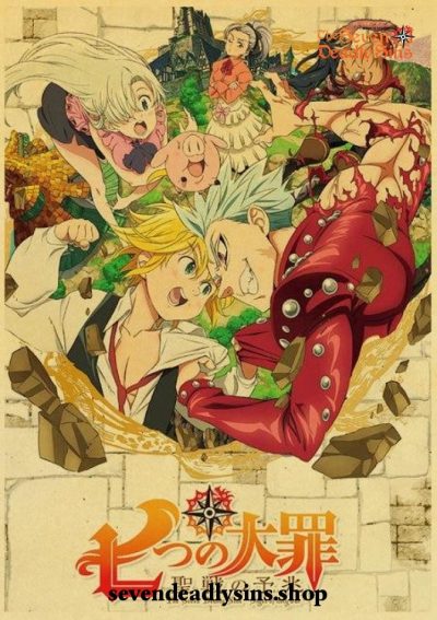 The Seven Deadly Sins Movie Kraft Paper Poster No.1