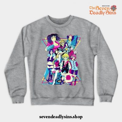 The Seven Deadly Sins - Retro Crewneck Sweatshirt Gray / S