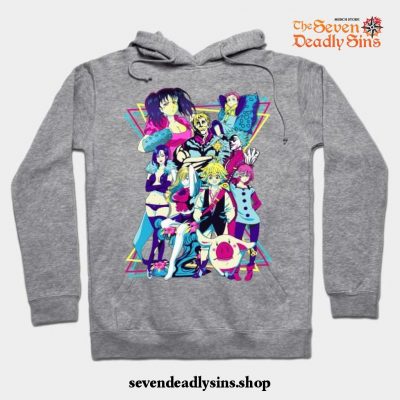 The Seven Deadly Sins - Retro Hoodie Gray / S