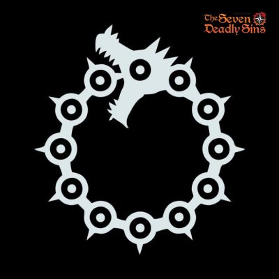 The Seven Deadly Sins Sticker - Meliodas Dragons Sin Of Wrath White