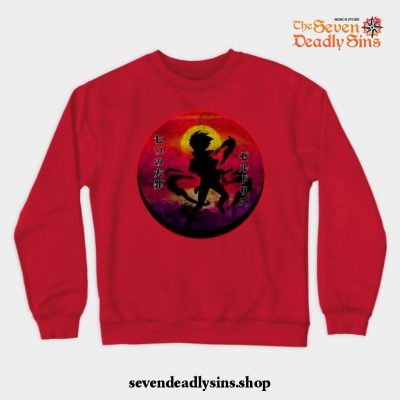 Zeldris V Seven Deadly Sins Crewneck Sweatshirt Red / S