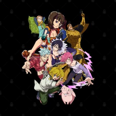 Seven Deadly Sins Anime Tapestry Official Cow Anime Merch