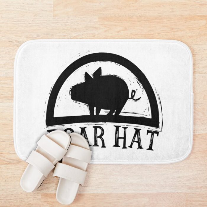 Boar Hat (Black) Bath Mat Official Cow Anime Merch