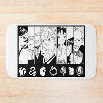 The Deadly Seven Sins Bath Mat Official Cow Anime Merch