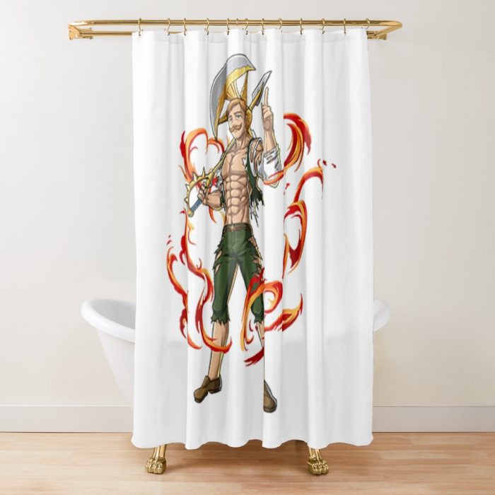 Seven Deadly Sins Escanor Shower Curtain Official Cow Anime Merch